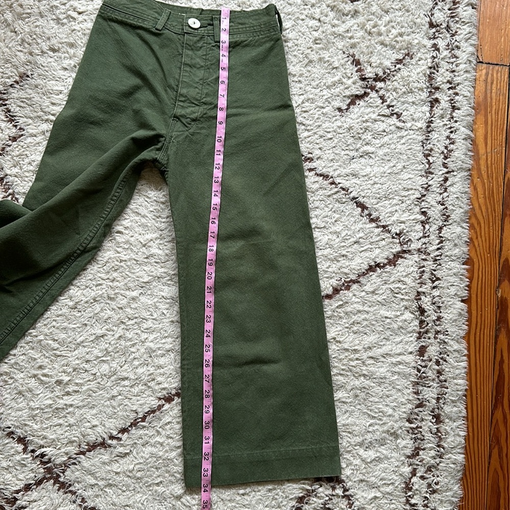 Jesse Kamm Green Wide-Leg Pants - Picture 9 of 9